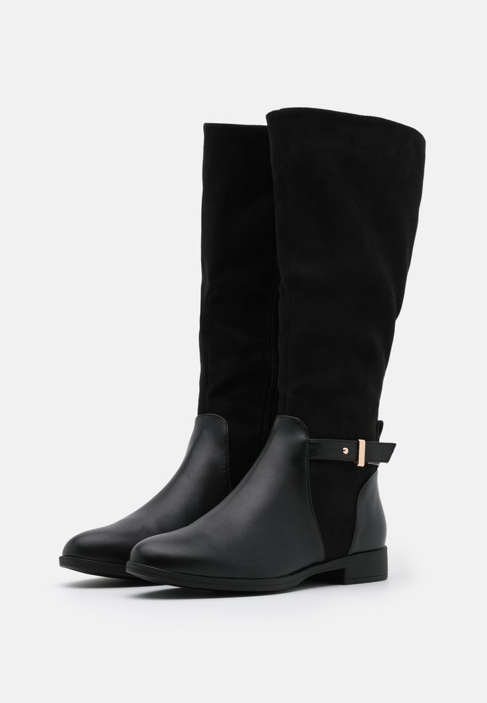 Bottes Anna Field Plates Zip UP Noir Femme | ALA-7525409